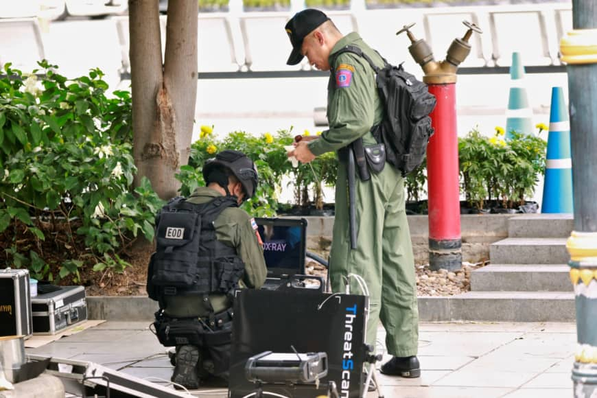 detonating bomb Bangkok