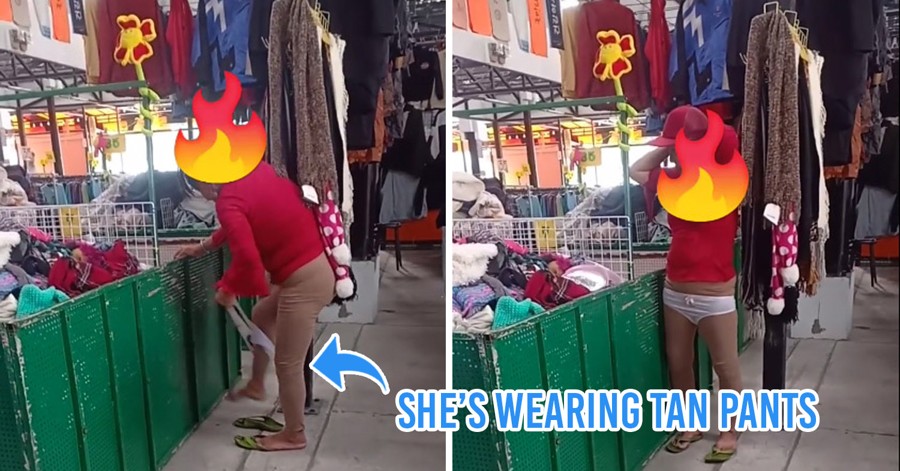 Video Of Thai Aunty Trying On Underwear At Market Goes Viral