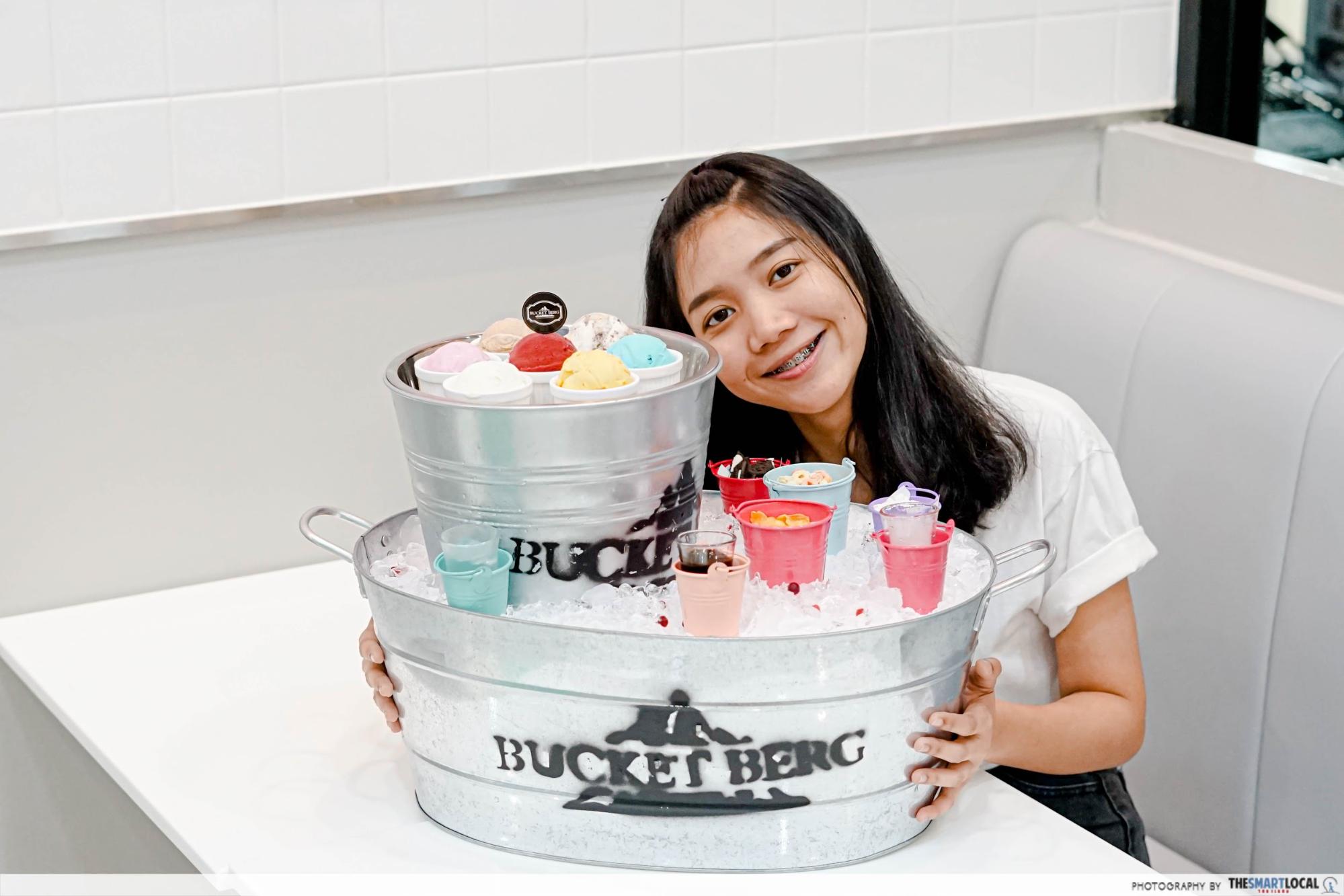 Bucket Berg Serves Giant Homemade Ice Cream Buckets