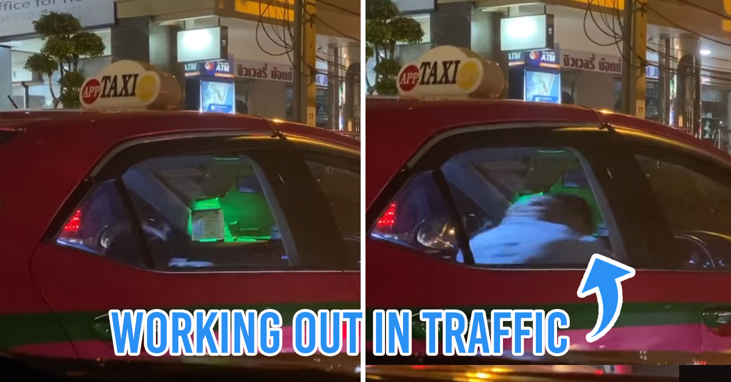 Taxi Driver Caught Doing Sit-Ups In Car While Stuck In Traffic