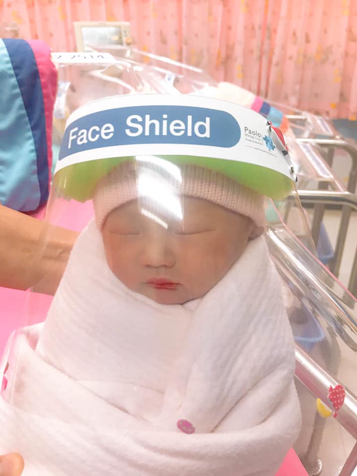Thai Hospital Has Adorable Baby Face Shields To Protect Newborns