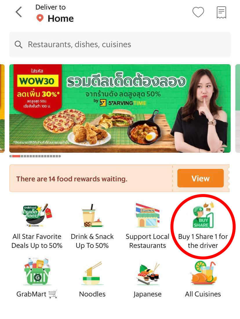 GrabFood Launches Campaign To Buy Free Meals For Delivery Drivers