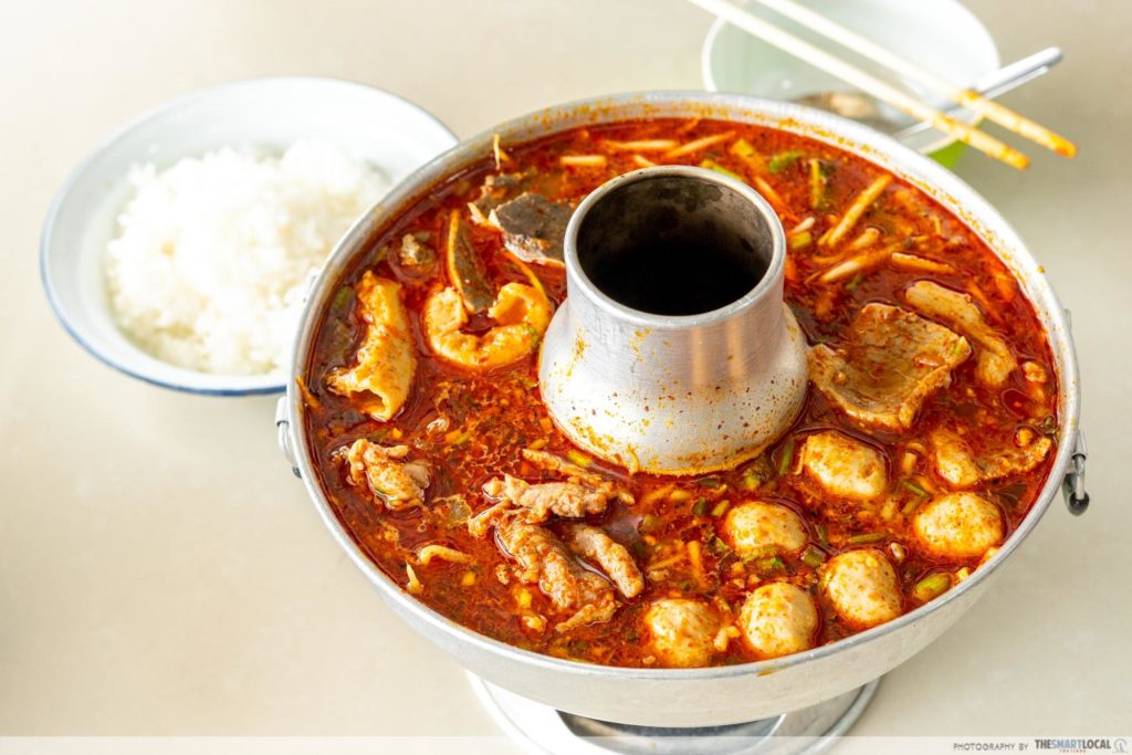 This Shop Sells A Hot Pot Of Mouth Burning Beef Soup At ฿180