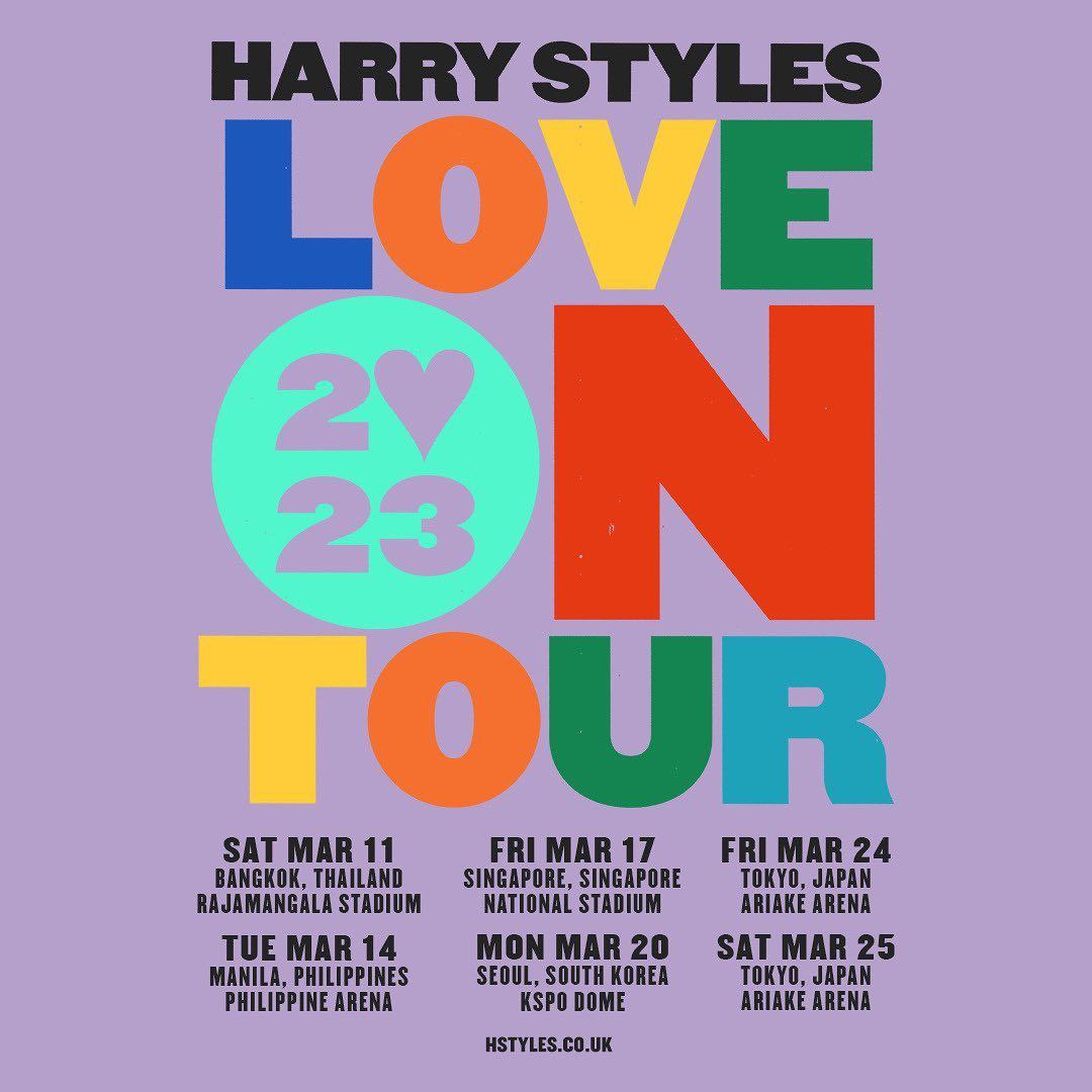 new harry styles tour dates