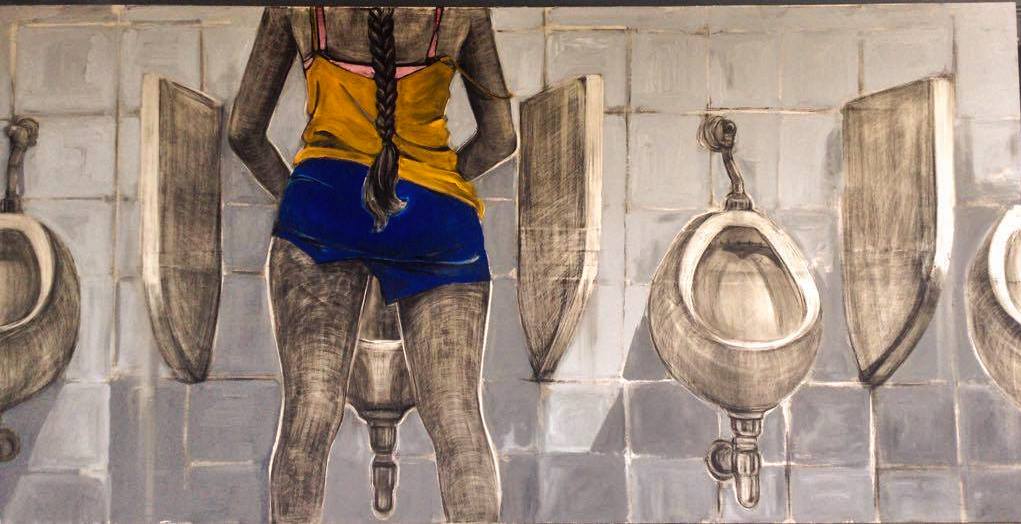 Art by Thai artist Suchitra Saengphuk that offers a criticism of gender and sexual norms in Thailand. 