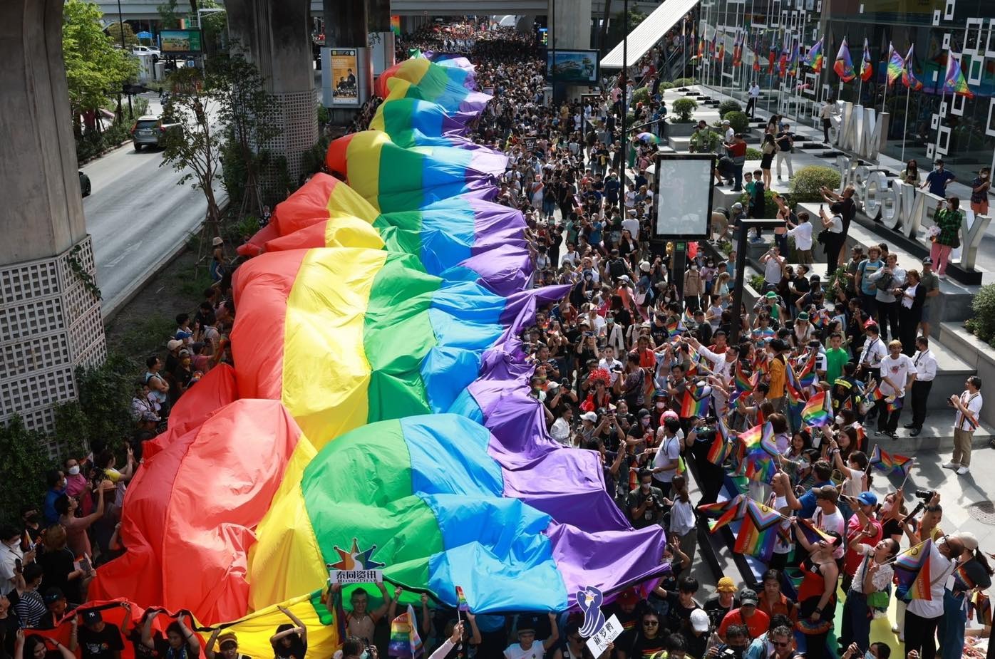 Pride celebration during Bangkok Pride Parade 2023