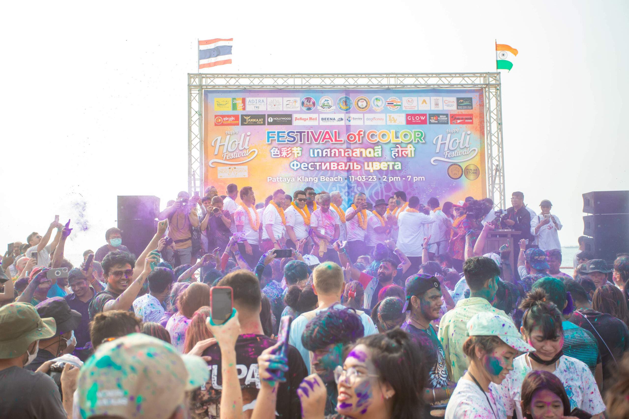 Happy Holi Festival of Colours Pattaya 